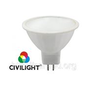 LED лампа CIVILIGHT (Сивилайт) MR16 6,0W(450lm) 12V JCDR W2F11T6 ceramic фото