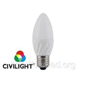 LED лампа CIVILIGHT (Сивилайт) 4W(325lm) C43 K2F35T4 ceramic фото