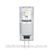 Светодиодная лампа LED Maxus G4 1W(100lm) 3000K 12V G4 фото