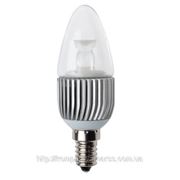 11)Лампа светодиодная B35 1LEDX3W E14 CW C 6100К мин. заказ 5шт. фото