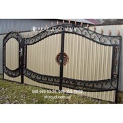 Ворота металлические P37 фото