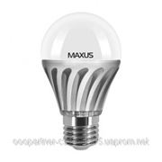 Светодиодная лампа MAXUS LED A60 6W 3000K 220V E27 фото