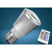 48)Лампа светодиодная E27-5W-90 (RGB) фото