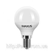 LED лампа Maxus G45 4,5W(350lm) 4100K 220V E14 CR