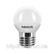 LED лампа Maxus G45 4,5W(350lm) 4100K 220V E27 CR