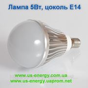 Светодиодная лампа с цоколем E14 5Вт 450-500 Люмен 6000-6500K (100-240В) фото