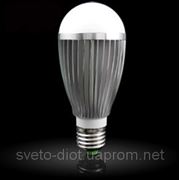 Светодиодная полу-сферическая лампа Е27/12W Тёпло-белая фото