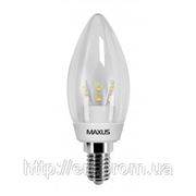 LED лампа Maxus C37 3w(300lm) 3000К 220v E14 CR фотография