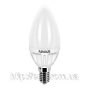 LED лампа Maxus C37 CL-F 4W(350lm) 4100K 220V E14 CR фотография