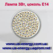 Светодиодная лампа с цоколем E14 3Вт 730 Люмен 80-LED 3200K (220~240В) фото