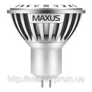 LED лампа Maxus MR16 3,5W(200lm) 3000K 220V GU5.3 AL