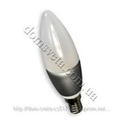 Лампа светодиодная E27-CV-4W candle (warm white)