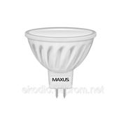 LED лампа Maxus MR16 4,5W(350lm) 220V GU5.3 CR