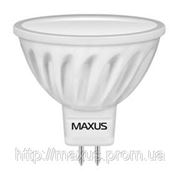 LED лампа Maxus MR16 4,5W(350lm) 3000K 220V GU5.3 CR