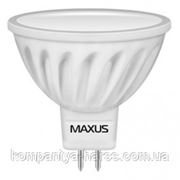 LED лампа Maxus MR16 4,5W(350lm) 4100K 220V GU5.3 CR фотография