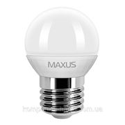 LED лампа Maxus G45 4,5W(350lm) 3000K 220V E27 CR фото