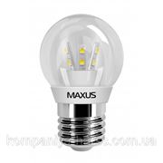 LED лампа Maxus G45 3w(300lm) 3000К 220v E27 CR фото