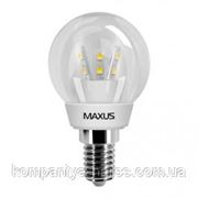 LED лампа Maxus G45 3w(300lm) 3000К 220v E14 CR фото