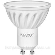 LED лампа Maxus MR16 4,5W(350lm) 4100K 220V GU10 CR фото