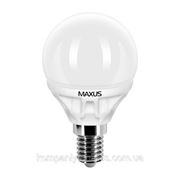 LED лампа Maxus G45 5w(450lm) 4100К 220v E14 CR фото