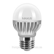 LED лампа Maxus G45 4W(350lm) 4100K 220V E27 AL фото