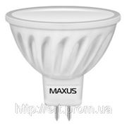 LED лампа Maxus MR16 4,5W(350lm) 3000K 220V GU5.3 CR фотография
