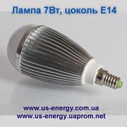 Светодиодная лампа с цоколем E14 7Вт 700 Люмен 6500K 7-LED (85~265В) фото