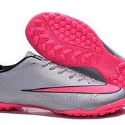 Футбольные сороконожки Nike Mercurial Victory V TF Wolf Grey/Hyper Pink/Black фото