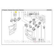 Переключатель стеклоподъёмника (водительский на 2 кнопки) на Renault Trafic 01-> — RENAULT - 82 00 108 269 фотография