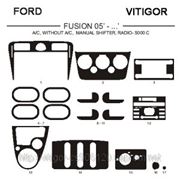 Ford FUSION 05' - ... A/C, WITHOUT A/C, MANUAL SHIFTER, RADIO-5000C Светлое дерево, темное дерево, темный орех, черный, синий, желтый, красный фото