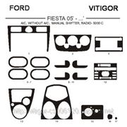 Ford FIESTA 05' - ... A/C, WITHOUT A/C, MANUAL SHIFTER, RADIO-5000C Светлое дерево, темное дерево, темный орех, черный, синий, желтый, красный фотография