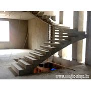 Лестницы металлические ступени на боковом косоуре (балка ригель) в алматы