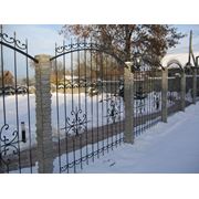 Металлические кованые заборы заказать забор в Алматы фотография