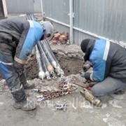 Прокладка труб под землей фото