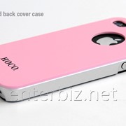 Чехол Hoco for iPhone 4/4S Colorized Back case Pink (HI-T008P), код 47433