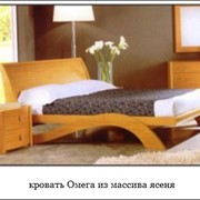 Двуспальная Кровать Омега из массива ясеня, дуба фото