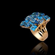Кольцо золотое с бриллиантами, Артикул - А 163 фото