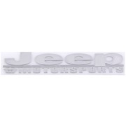 Шильдик металлопластик SW “JEEP MOTORSPORTS“ Серый 150*35мм (наклейка) фото