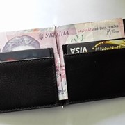 Кожаный мужской кошелек-зажим для денег от Valenta фото
