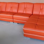 Кожаный диван угловой K-615