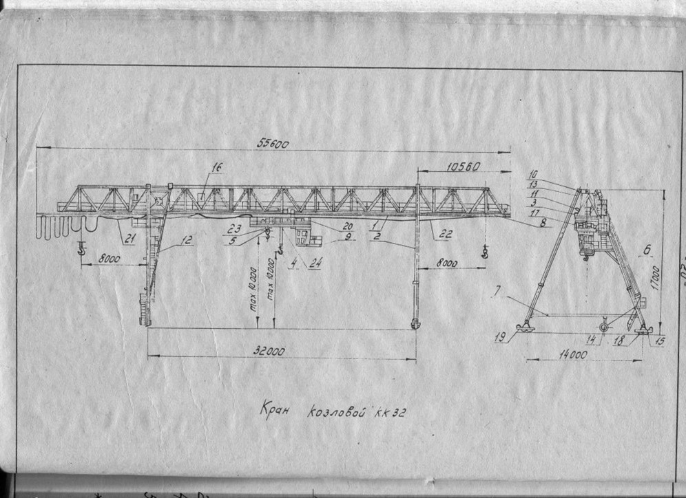 32 height 32. Кран ККЛ-32. Вес козлового крана кк32. Кран козловой МККС-32. Козловой кран КК 30-32 чертеж.