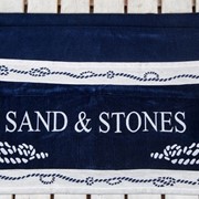 Полотенце пляжное Sand&Stone-Blu Navy (Египет) фото