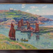 Картина Побережье Бретани, Море, Генри фото