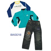 Костюм BW3018 костюм 3 пр.: ветровка, кофта, джинсы фото
