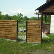 Заборы для коттеджей, заборы деревянные, установка заборов, цена, Киев фото