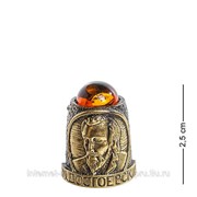 Наперсток Достоевский Ф.М. (латунь, янтарь) AM-1123 фото