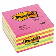 Куб Post-it , 76х76 мм, неоновый розовый, 450 л фото