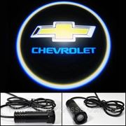 Подсветка в двери авто, логотип - CHEVROLET - Светодиодный лазерный логотип CHEVROLET - Тюнинг авто фото