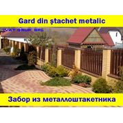 GARD DIN STACHET METALICЗАБОР ИЗ МЕТАЛЛОШТАКЕТНИКА фотография