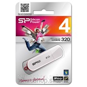 USB накопитель Silicon Power 4GB Luxmini 320 White фотография